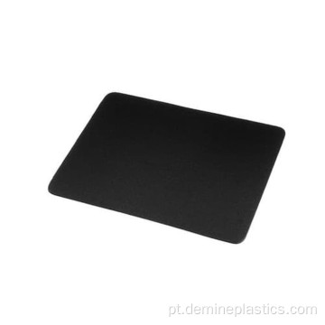 Folha de policarbonato preta fosca mouse pad preto